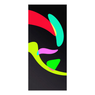 Curved shapes rack card