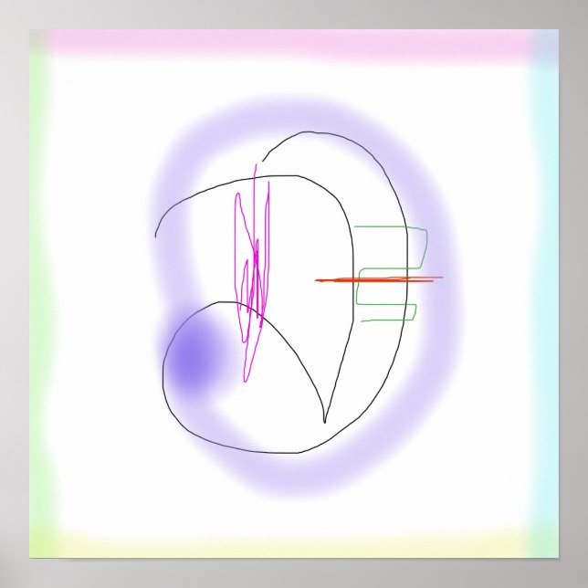 Curved Shapes with Fluidity Poster (Front)