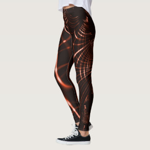 Curved sharp claws or thorns of coral or copper leggings