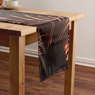 Curved sharp claws or thorns of coral or copper short table runner