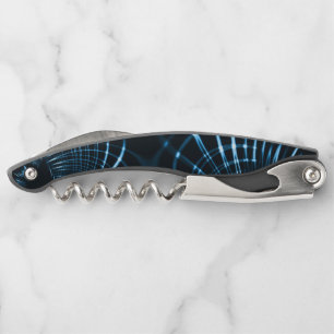 Curved sharp claws or thorns of royal blue corkscrew