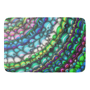 Curved Spectral Shapes Bath Mat