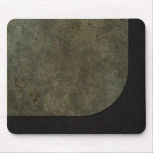 Curved Steel Plate Graphic on Industrial Mesh Mouse Pad