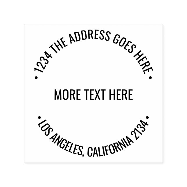 Curved Text one of a kind personalized custom Self-inking Stamp (Design)