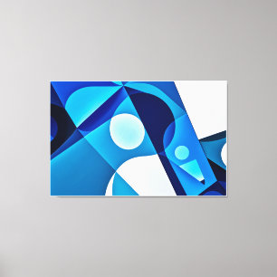 Curves Connections - Geometric Abstract Art Canvas Print