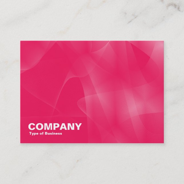 Curves II Neon Red Business Card (Front)