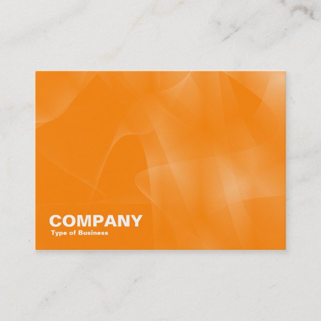 Curves II Orange Business Card (Front)