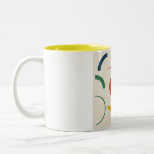 Curves in Sequence Two-Tone Coffee Mug