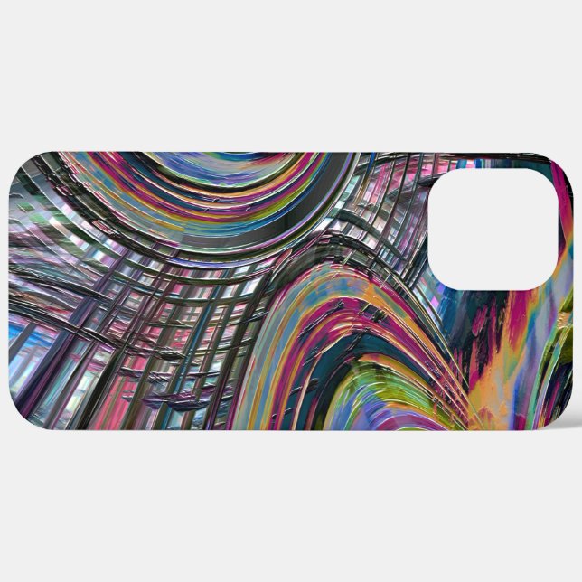 Curves looking like space road, colourful notched  Case-Mate iPhone case (Back (Horizontal))