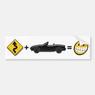 Curves + MX5 = Fun bumper sticker
