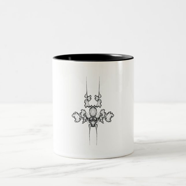 Curves No. 7 on a Coffee Mug (Center)