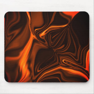 Curves or undulations coral, over dark fund mouse pad