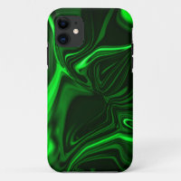 Curves or undulations green metallic, deep dark