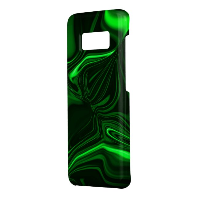 Curves or undulations green metallic, deep dark Case-Mate samsung galaxy case (Back/Left)