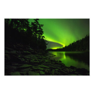 Curving Aurora Photo Print