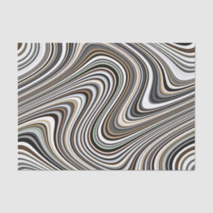 Curvy Abstract Shapes Tissue Paper