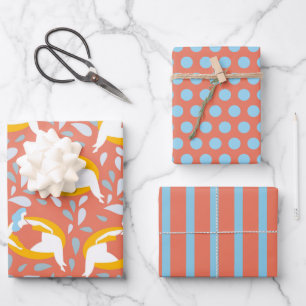Curvy Girl Swimming Wrapping Paper Set