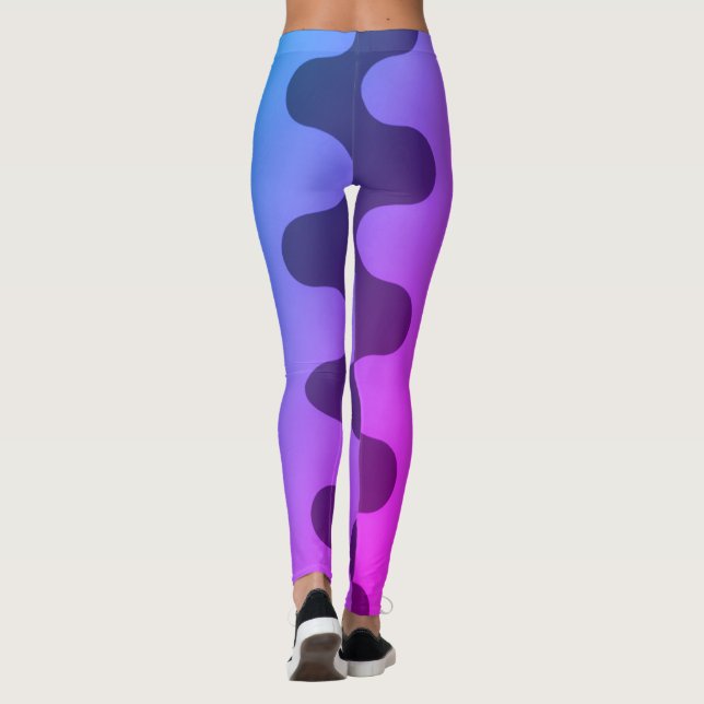 Curvy Pattern Leggings (Back)