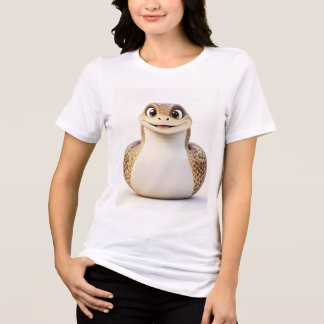 Curvy Round Snake Tee | Cute Zodiac Snake Graphic