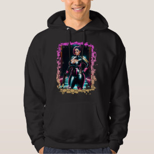 Curvy Sci-Fi Chick Hoodie
