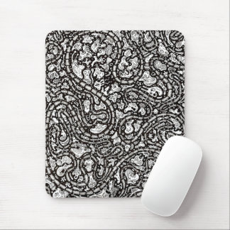 Curvy Twisty Cartoon Weird Faces Design Mouse Pad