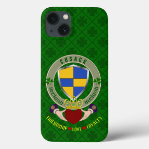 Cusack Irish Shield & Claddagh Personalized     iPhone 13 Case