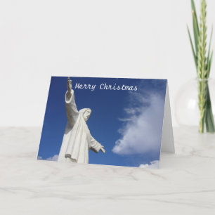 cusco christmas statue holiday card