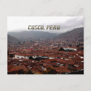 Cusco City Skyline Peru Postcard