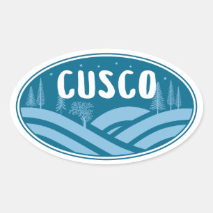 Cusco Peru Outdoors Oval Sticker