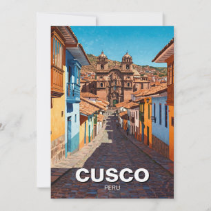 Cusco Peru Travel Holiday Card