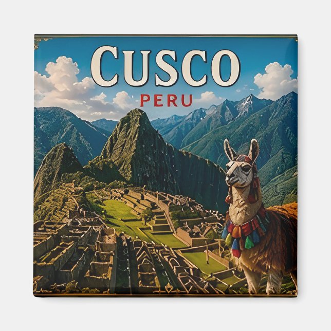 🧲 Cusco Peru Travel Keepsake For Adventure Trips  Magnet (Front)