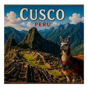 🧲 Cusco Peru Travel Keepsake For Adventure Trips Poster