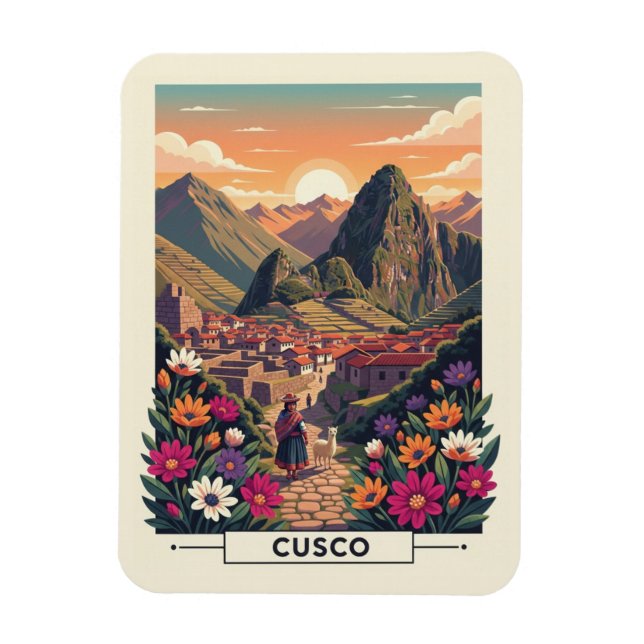 Cusco Peru Travel Magnet (Vertical)
