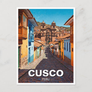 Cusco Peru Travel Postcard