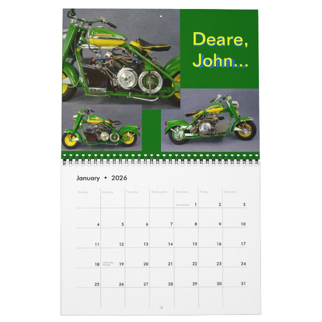 Cush-He-Man! Calendar (Jan 2026)