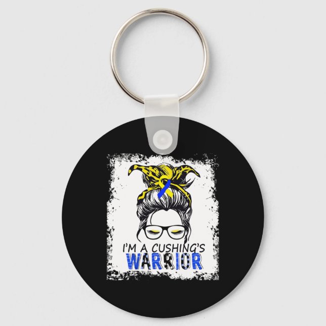 Cushing Syndrome Warrior  Keychain (Front)
