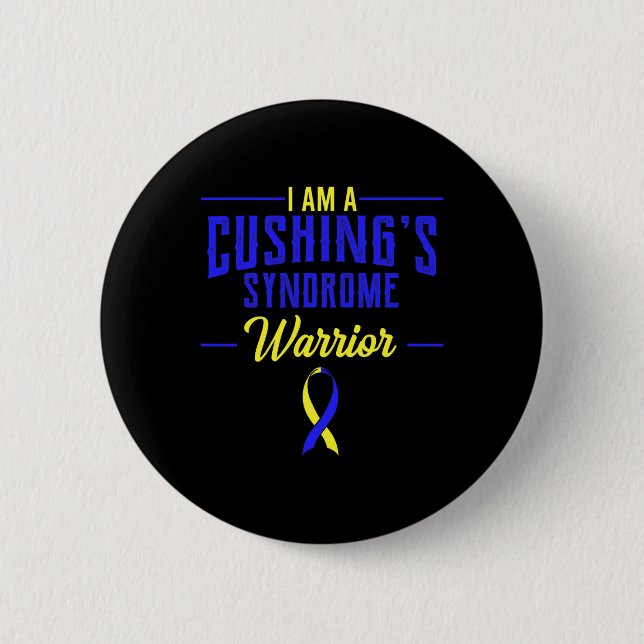 Cushing's Syndrome Hypercortisolism Hyperadrenocor 2 Inch Round Button (Front)