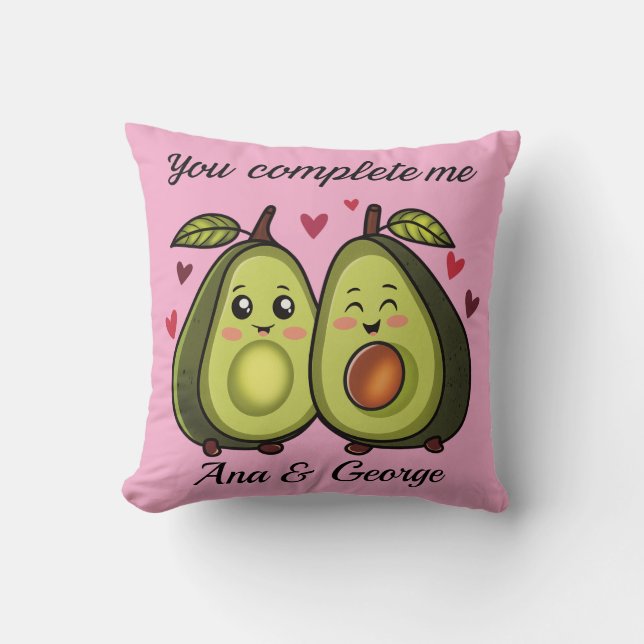 Cushion avocado love customizable (Front)