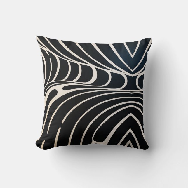 cushion black waves (Front)