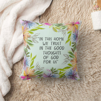 Cushion designed in watercolors in this house