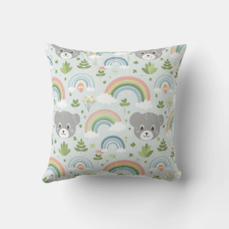 cushion for kids with rainbow and koala