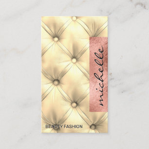 Cushion Material   Luxury Rose Foil Business Card