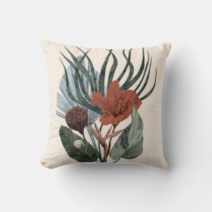 Cushion Print Elegant Vintage Botanical Art