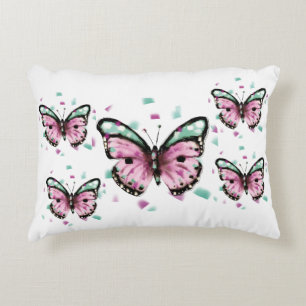 Cushion printed with butterfly