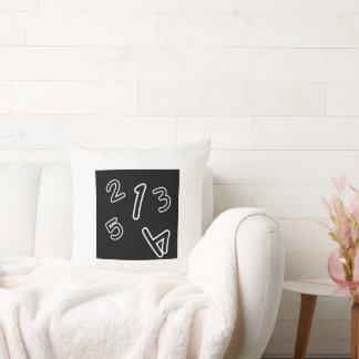 cushion with black theme and counting number