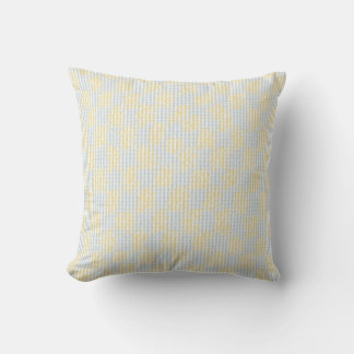 Cushion with check pattern.