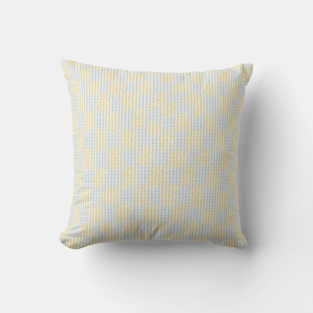 Cushion with check pattern. (Front)
