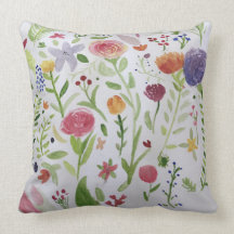 Cushion with pretty floral design