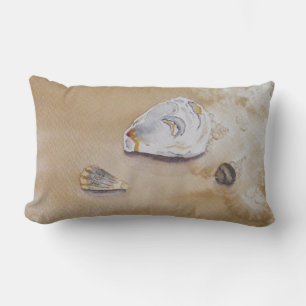 Cushion with watercolor of oysters