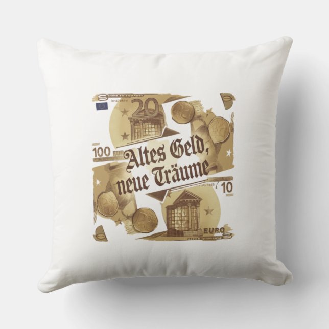 cushions - vintage design with euro motifs (Back)